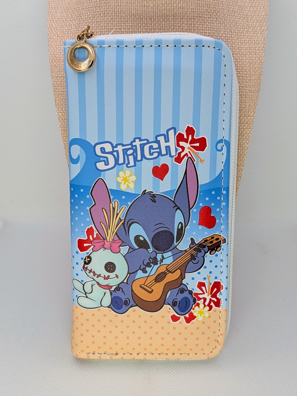 Stitch Charracter Long Zippered Wallet